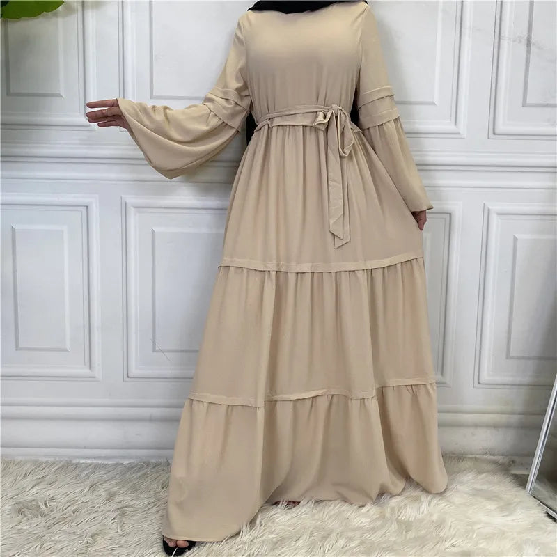 Robe Femme Musulmane Haute Qualité Élégante — Mode Hiver Ensembles Musulmans