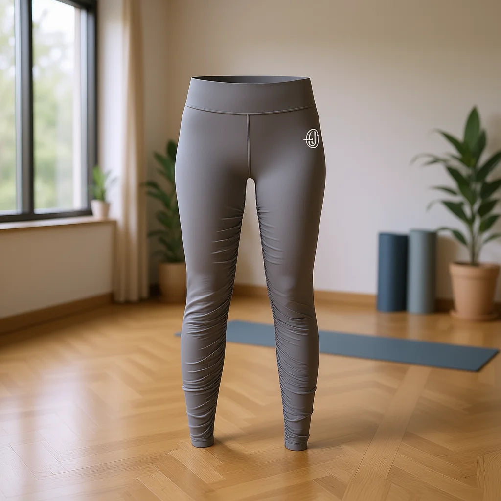 Legging Yoga Femme Taille Haute Push-Up Fronce — Gainant Spandex Sans Coutures