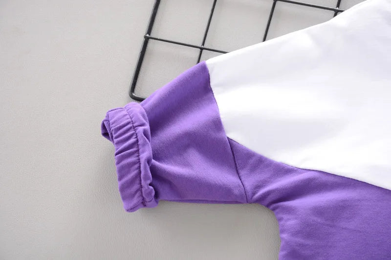 Ensemble Enfant Veste + Pantalon — Coton Uni, Printemps Automne, Garçon Fille 2 Pièces