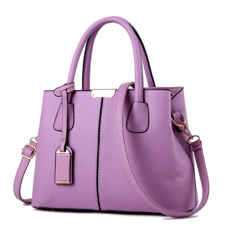 Sac à Main Femme Cuir Luxe Designer — Bandoulière Épaule, Grande Marque