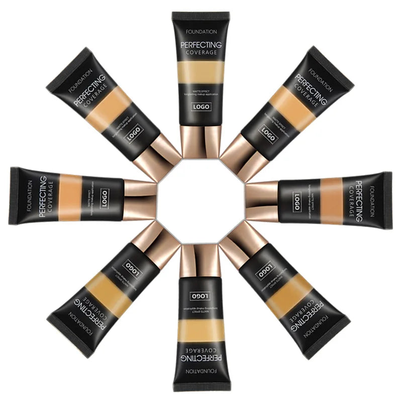 Fond de Teint Liquide Mat Full Coverage Végan — Waterproof, BB Cream Femme