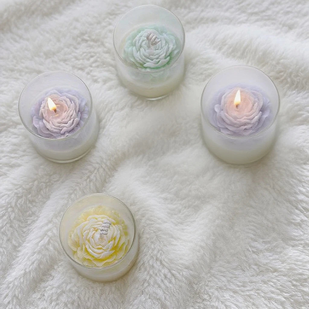 Bougies Parfumées Artisanales en Verre | Cire de Soja | Déco Maison Noël & Halloween