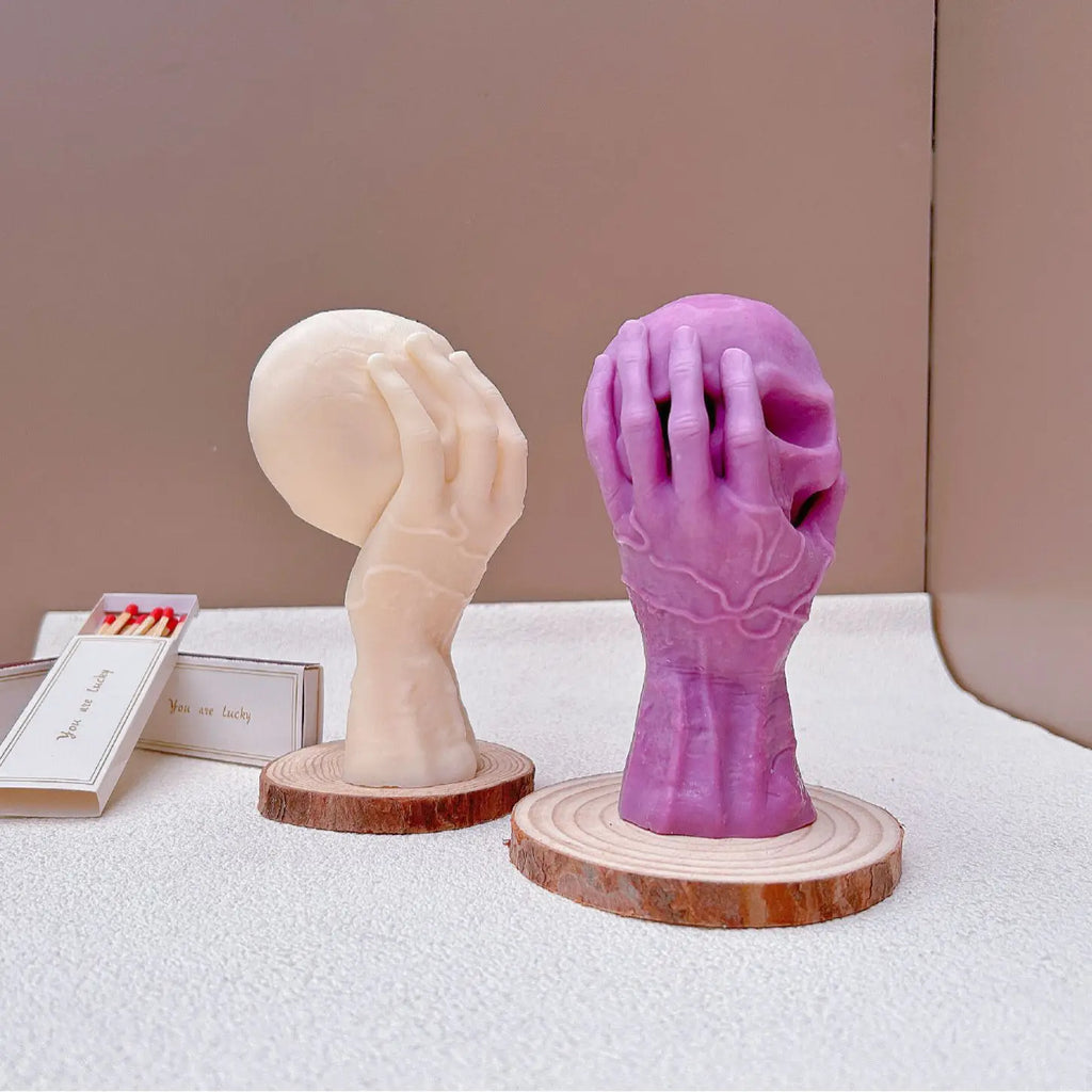 Moule Silicone Tête de Mort Halloween | DIY Bougie, Savon & Aromathérapie | Grand Format