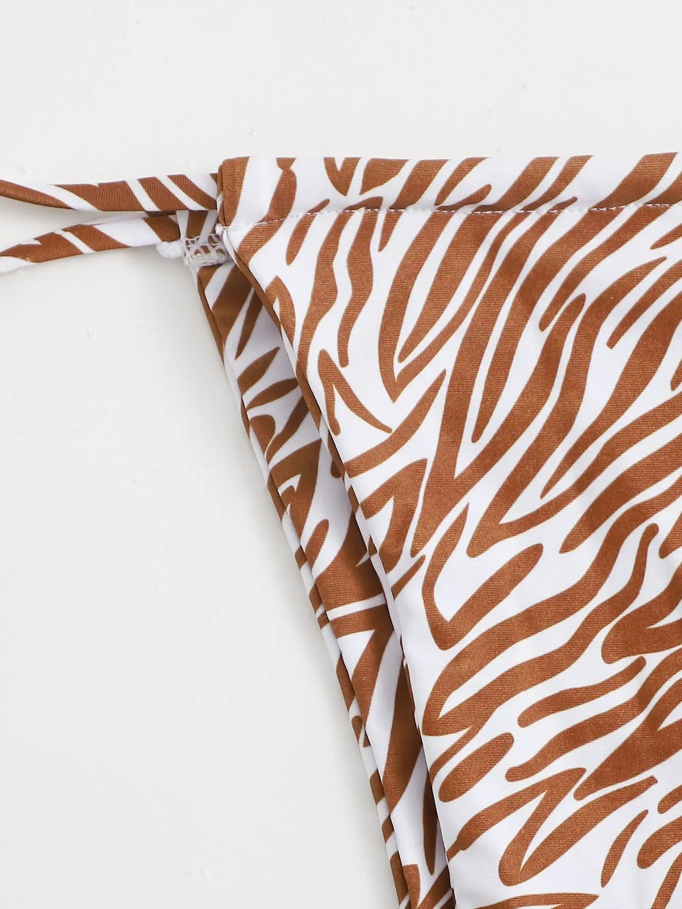 Bikini Zèbre Push-Up Femme ZTVitality — Soutien-Gorge Rembourré, Taille Basse, Maillot de Bain