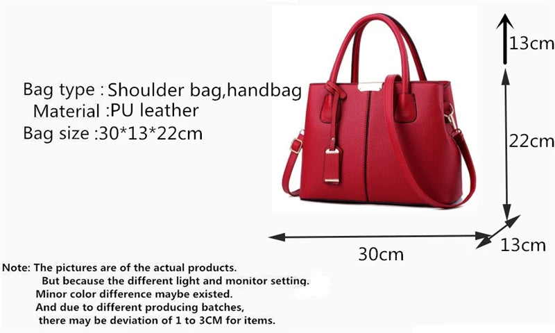 Sac à Main Femme Cuir Luxe Designer — Bandoulière Épaule, Grande Marque