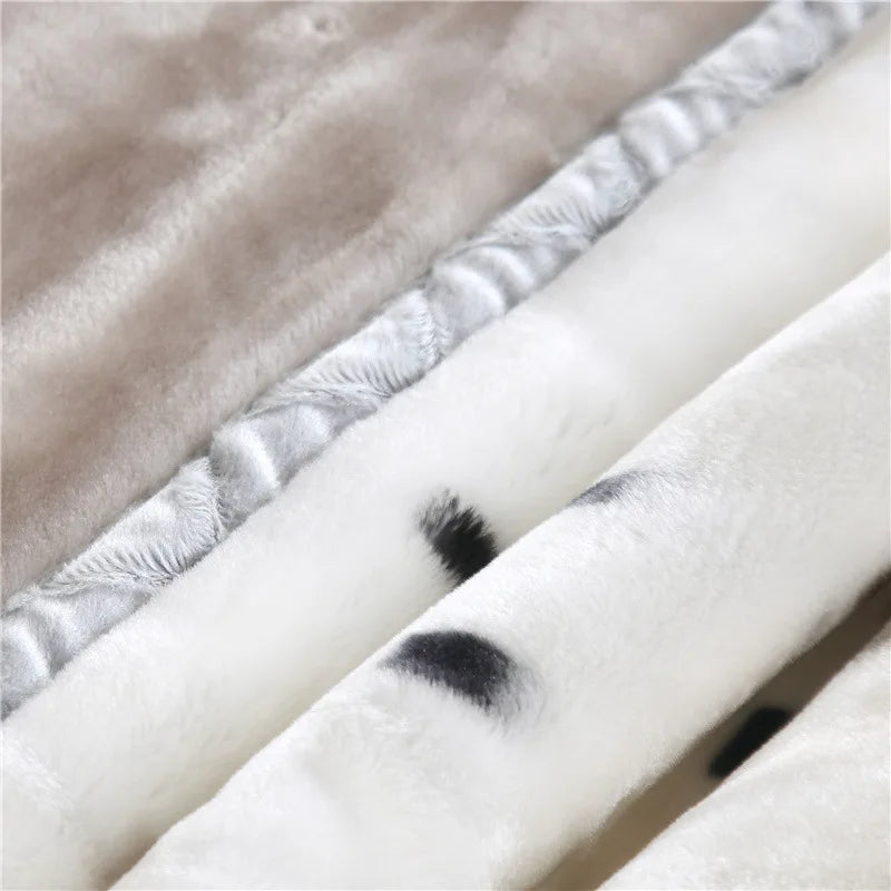 Couverture Tricotée Personnalisée Imprimé Losanges — Chaude & Douce Hiver
