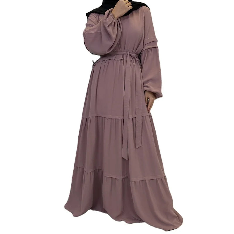 Robe Femme Musulmane Haute Qualité Élégante — Mode Hiver Ensembles Musulmans