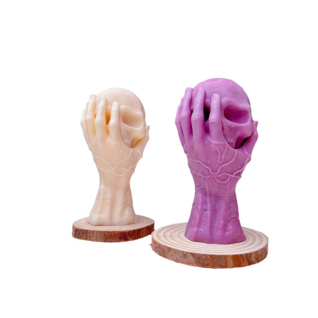 Moule Silicone Tête de Mort Halloween | DIY Bougie, Savon & Aromathérapie | Grand Format