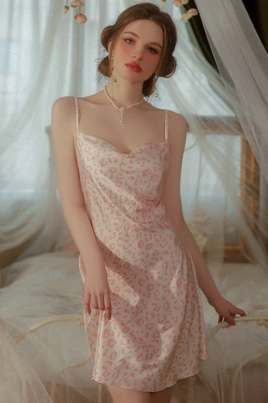 Pyjama Femme 2 Pièces Col Rond Rose — Manches Courtes, Confortable, Été