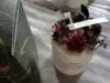 شمعة معطرة بشمع الصويا العضوي مع الزهور المجففة | 60 ساعة | ديكور المنزل