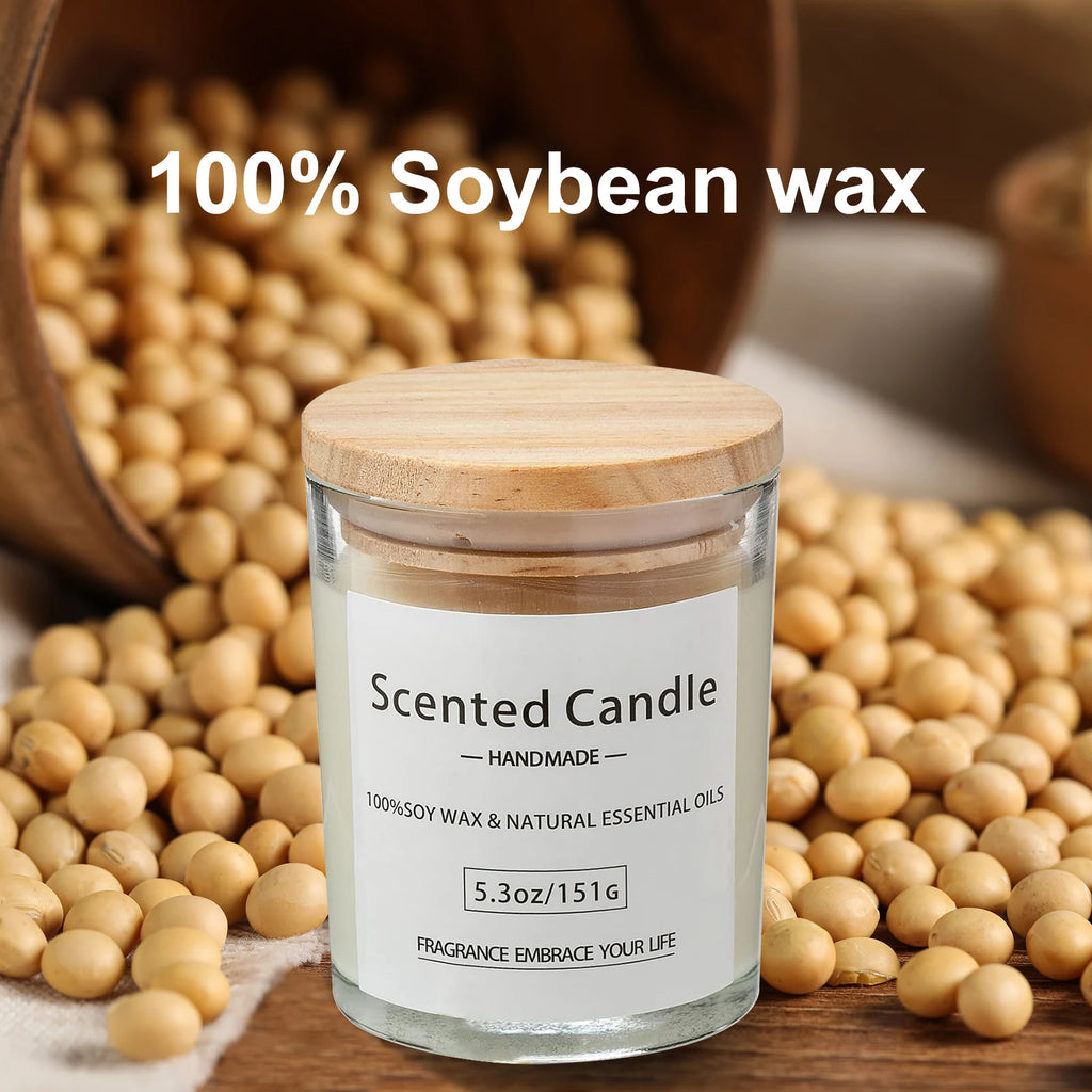 Bougies Parfumées Luxe Cire de Soja | Coffret 2 Pièces | Grande Capacité