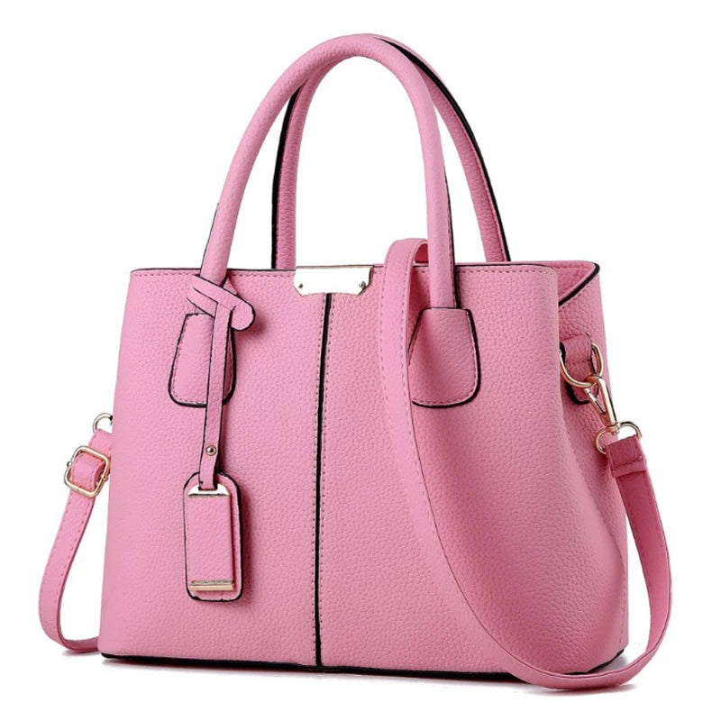 Sac à Main Femme Cuir Luxe Designer — Bandoulière Épaule, Grande Marque