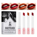 Kit Rouge à Lèvres Mat 4 Couleurs — Lip Gloss Waterproof, Longue Tenue, Teinte à Lèvres