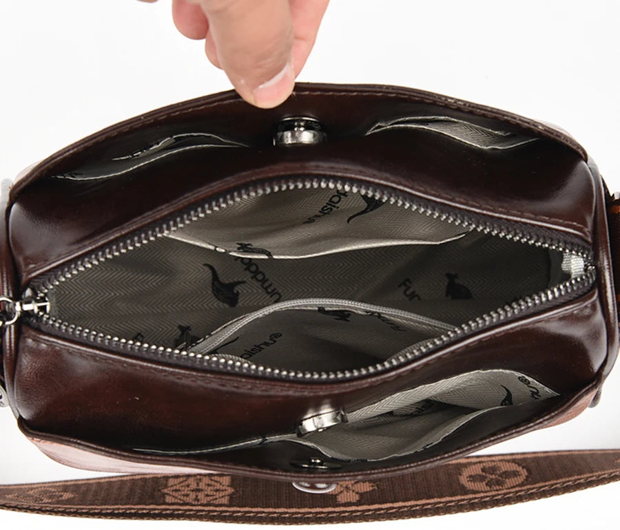 Sac Bandoulière Femme Cuir PU Souple — Crossbody Haute Qualité, Style Élégant
