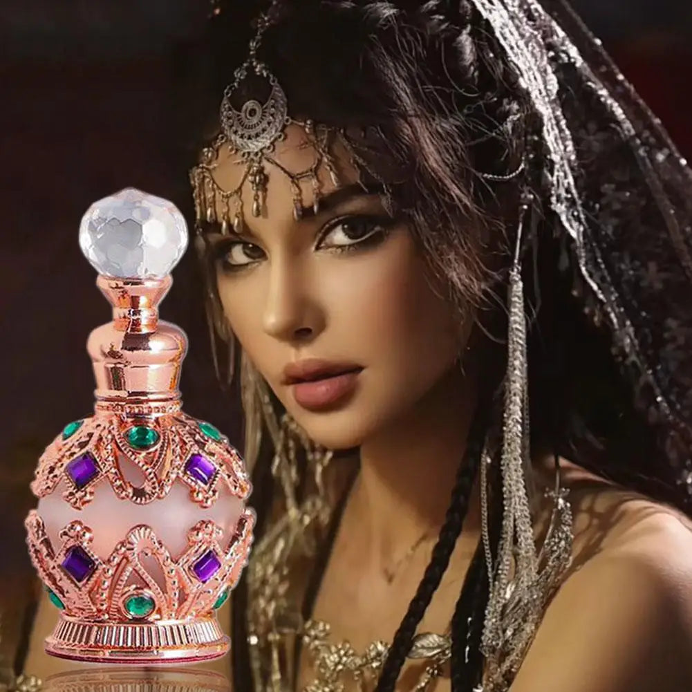 Parfum Arabe Femme 15ml — Bouquet Floral Rose & Jasmin, Phéromones, Longue Durée