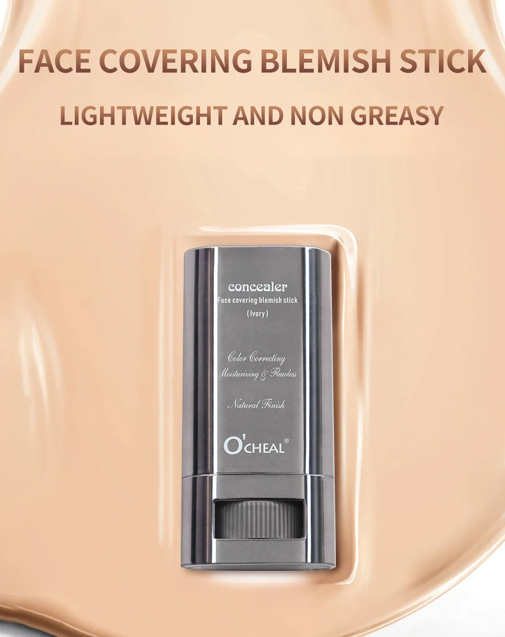 Stick Fond de Teint Contouring Magique Longue Tenue Léger — Correcteur Lumineux