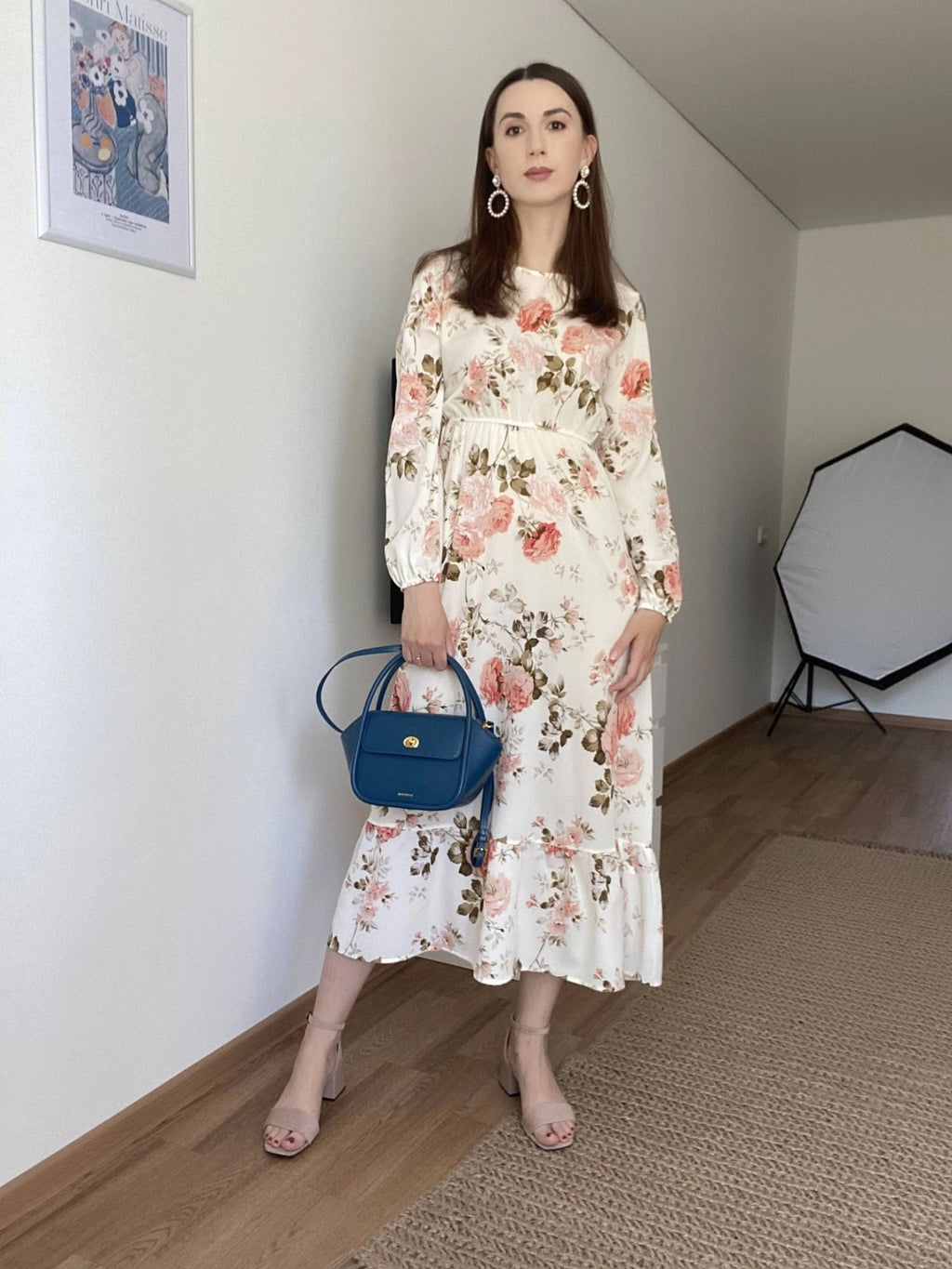 Robe Maxi Femme Été — Imprimé Floral Manches Longues Plage & Soirée