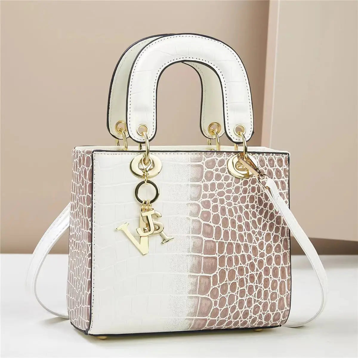 Sac à Main Femme Luxe Cuir Brillant — Bandoulière Messenger, Designer Tendance
