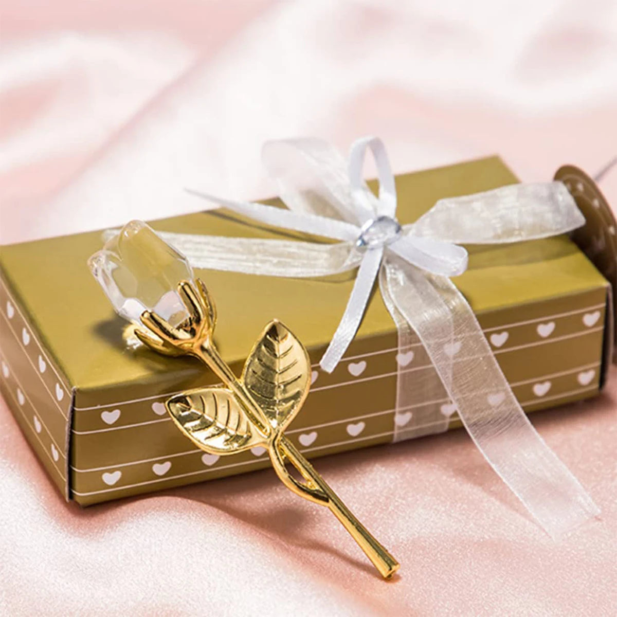 Rose Cristal Artificielle Éternelle – Cadeau Fête des Mères & Anniversaire