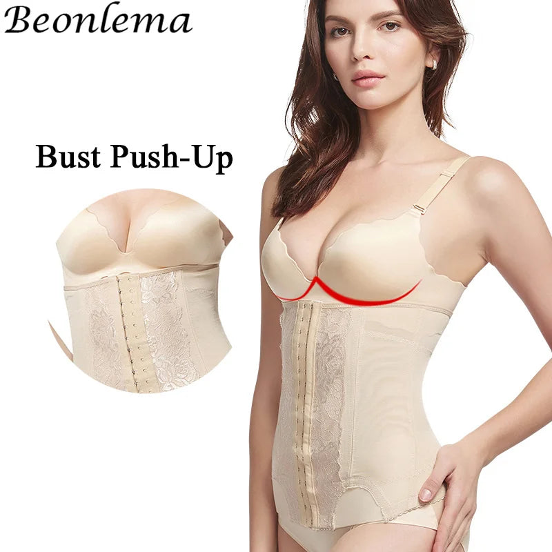 Corset Gainant Brodé en Mesh pour Femme – Gaine Colombienne Ventre Plat