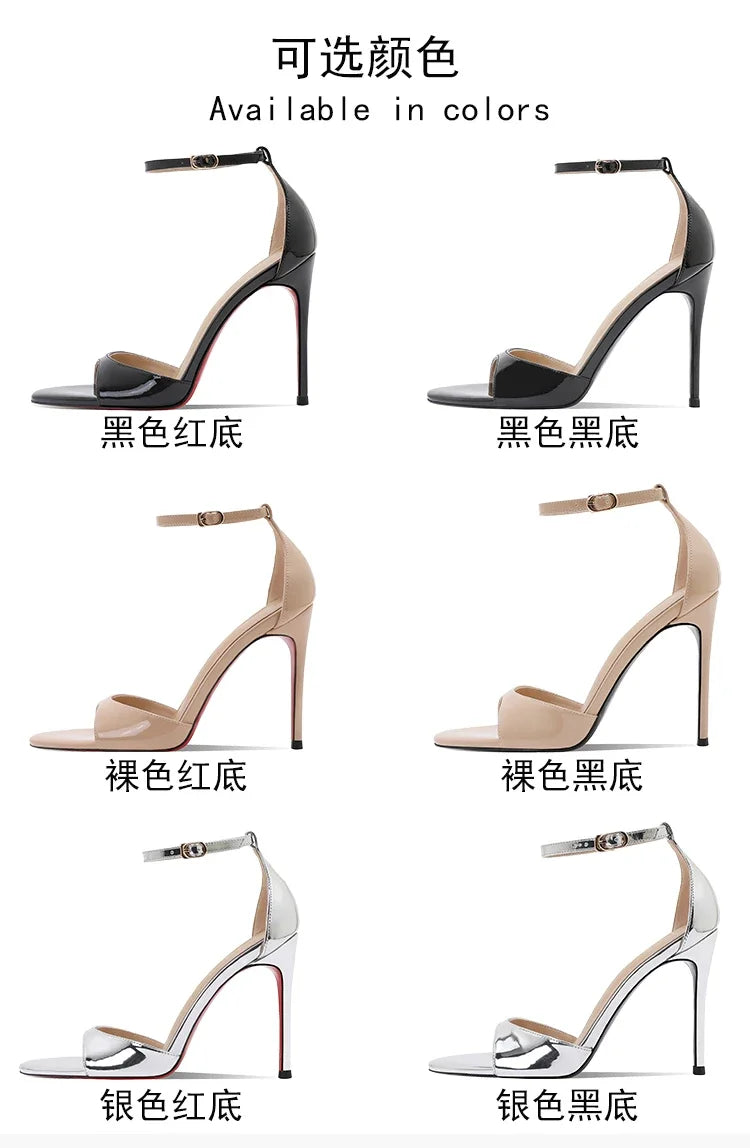 Sandales Talon Fin Femme Princesse Été Nude — Bouton, Jupe, Tailles 33-46