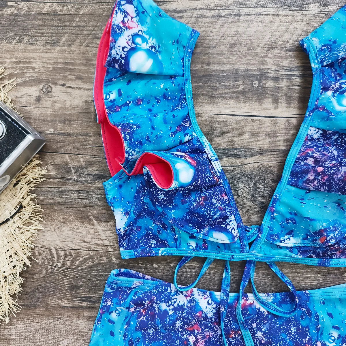 Bikini Taille Haute Bandage Floral 2026 — Volanté, Push Up, Bretelles Brésilien