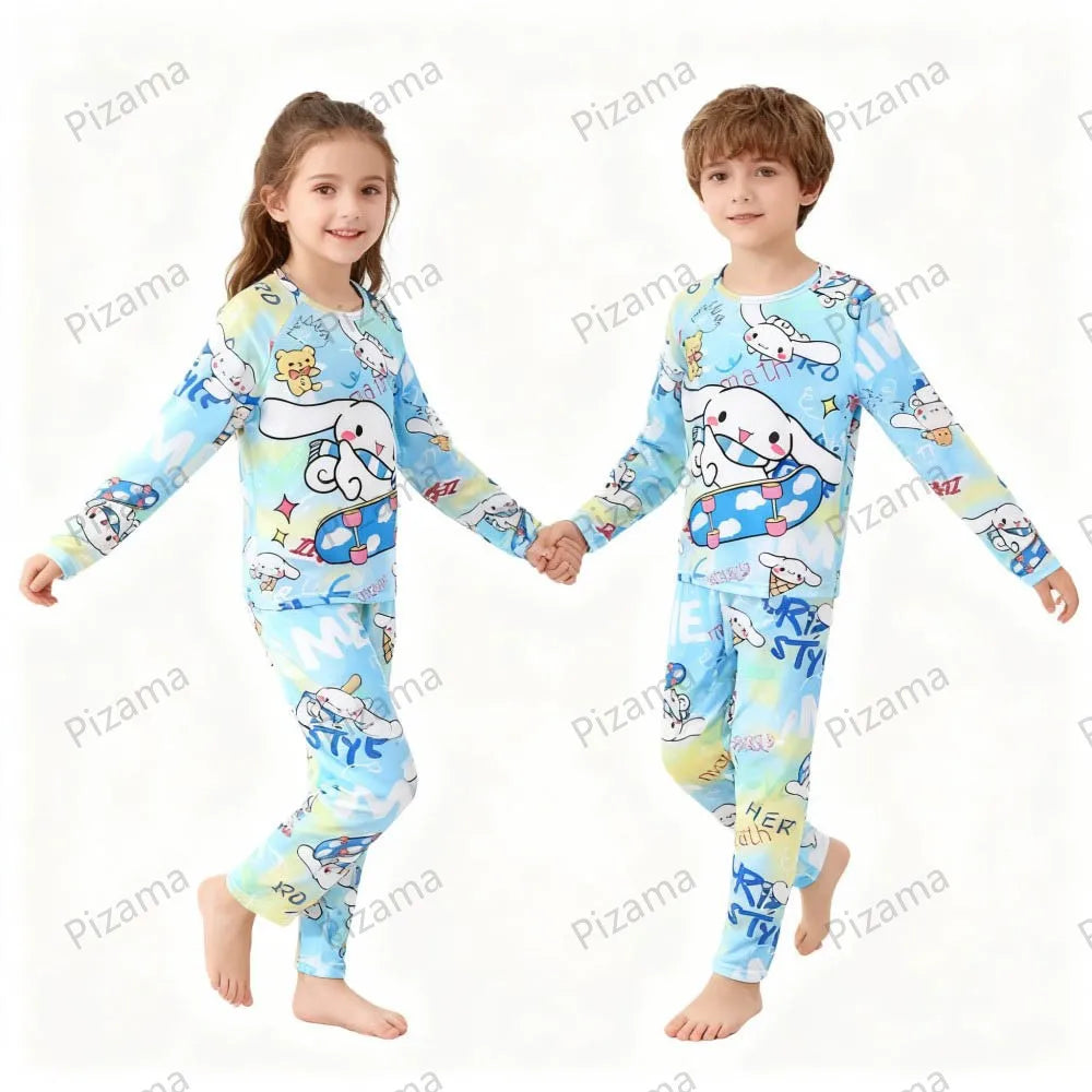 Pyjama Enfant Sanrio Hello Kitty — Manches Longues, Cinnamoroll & Kuromi, Doux
