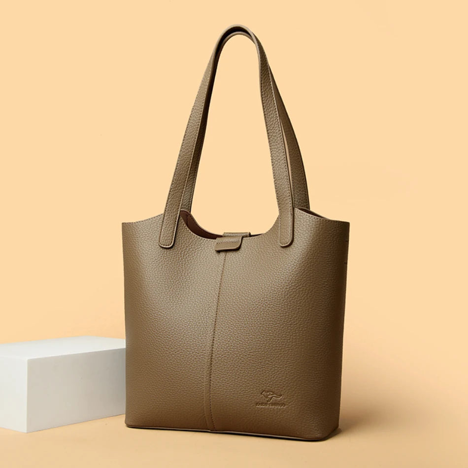 Sac À Main Femme PU Cuir Carré — Grand Tote Épaule, Bandoulière Fashion