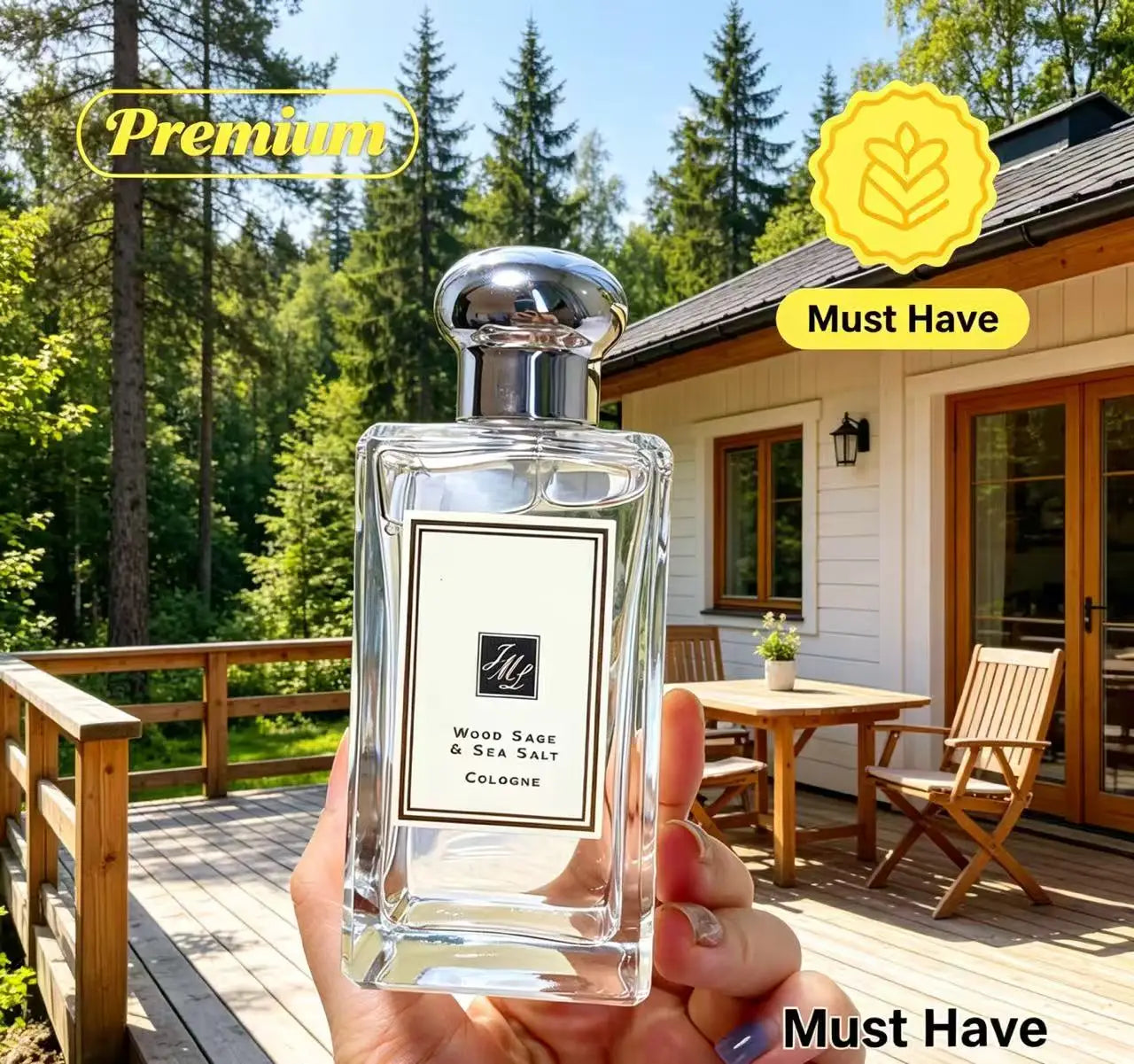 Parfum Niche Unisexe 100ml — Poire Anglaise, Myrrhe & Tonka, Fragrance Fruitée Élégante