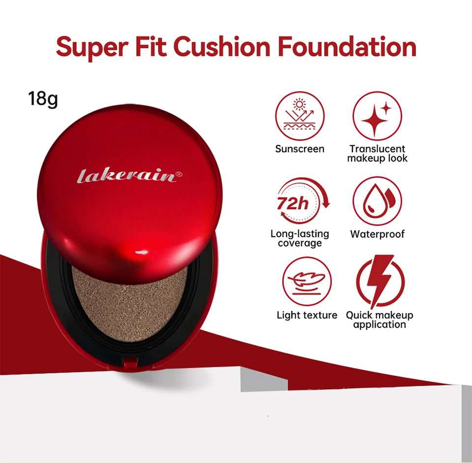 Fond de Teint Cushion Solaire Hydratant Correcteur Contrôle Brillance — Cosmétiques Coréens