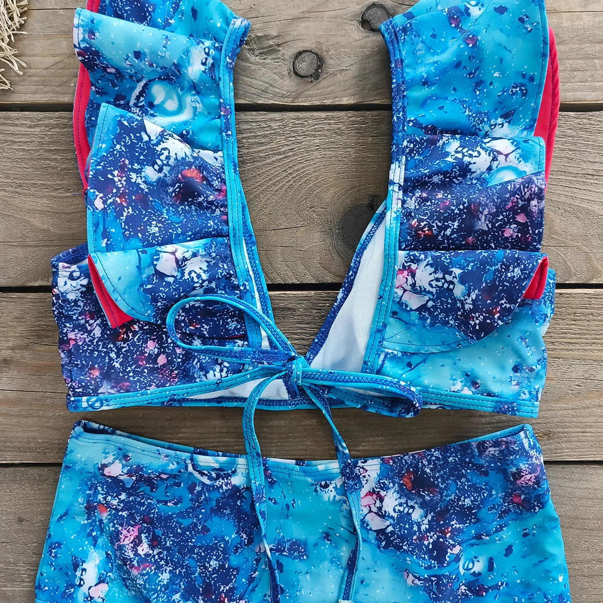 Bikini Taille Haute Bandage Floral 2026 — Volanté, Push Up, Bretelles Brésilien
