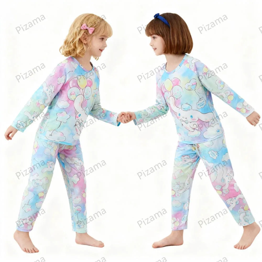 Pyjama Enfant Sanrio Hello Kitty — Manches Longues, Cinnamoroll & Kuromi, Doux
