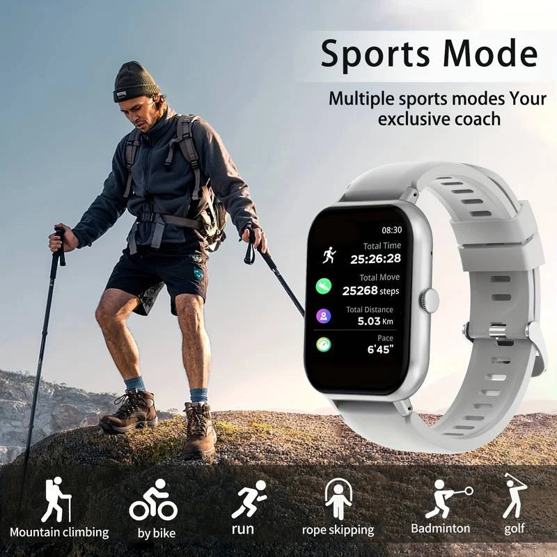 Montre Connectée Appels Sans Fil — Multi-Sport, Homme Femme, Compatible iPhone Android