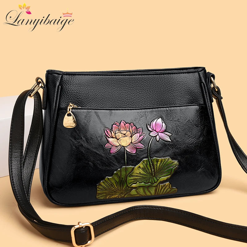 Sac À Main Femme Luxe Cuir Souple — Bandoulière Épaule, Messenger Bag 2025