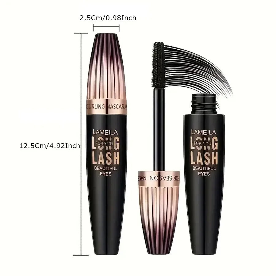 Mascara 4D Waterproof Longue Tenue Courbe Volume — Cils Denses et Allongeants
