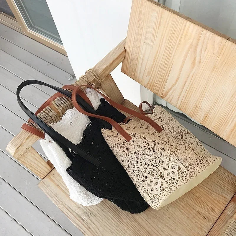 Sac À Main Femme Toile & Cuir — Bandoulière Luxe, Style Casual Fashion