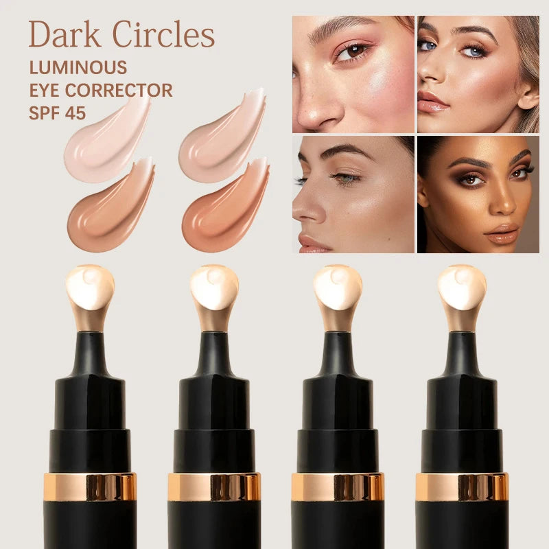 Correcteur Lumineux 4 Couleurs — Anti-Cernes, Illuminateur, Maquillage Liquide