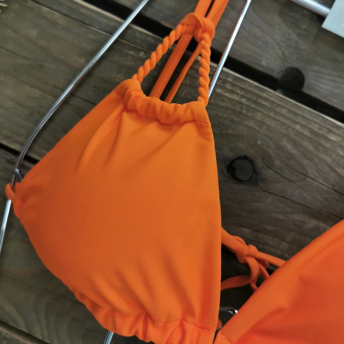 Bikini Brésilien Femme Taille Basse Imprimé — Push-Up, Maillot de Bain Sexy