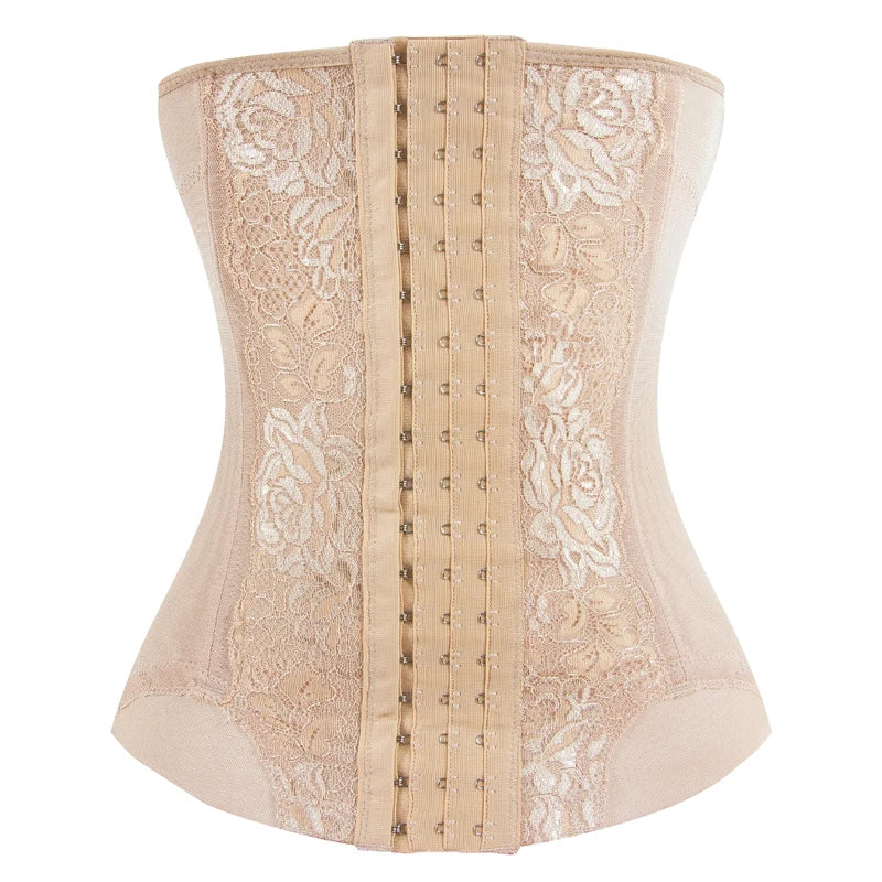 Corset Gainant Brodé en Mesh pour Femme – Gaine Colombienne Ventre Plat