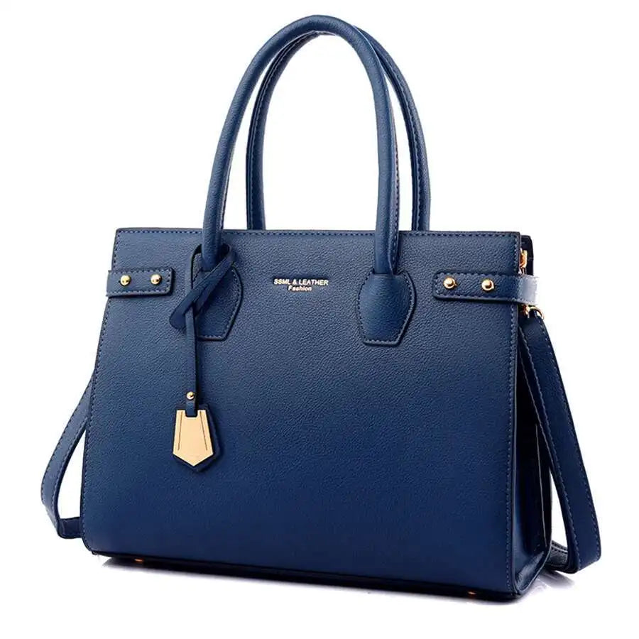 Sac à Main Femme Cuir PU — Satchel Élégant Grande Marque, Bandoulière Épaule