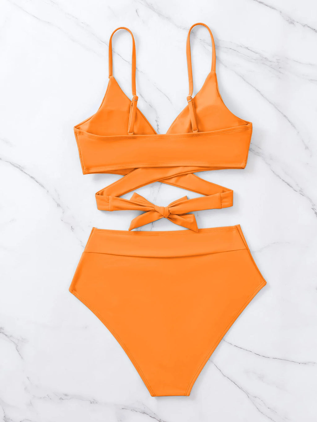 Bikini 2 Pièces Uni Noir 2023 — Bretelles Confortables, Maillot de Bain Femme Tendance