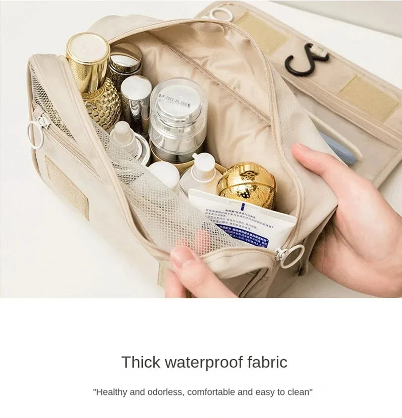 Trousse de Maquillage Voyage Imperméable — Organisateur Cosmétiques avec Crochet