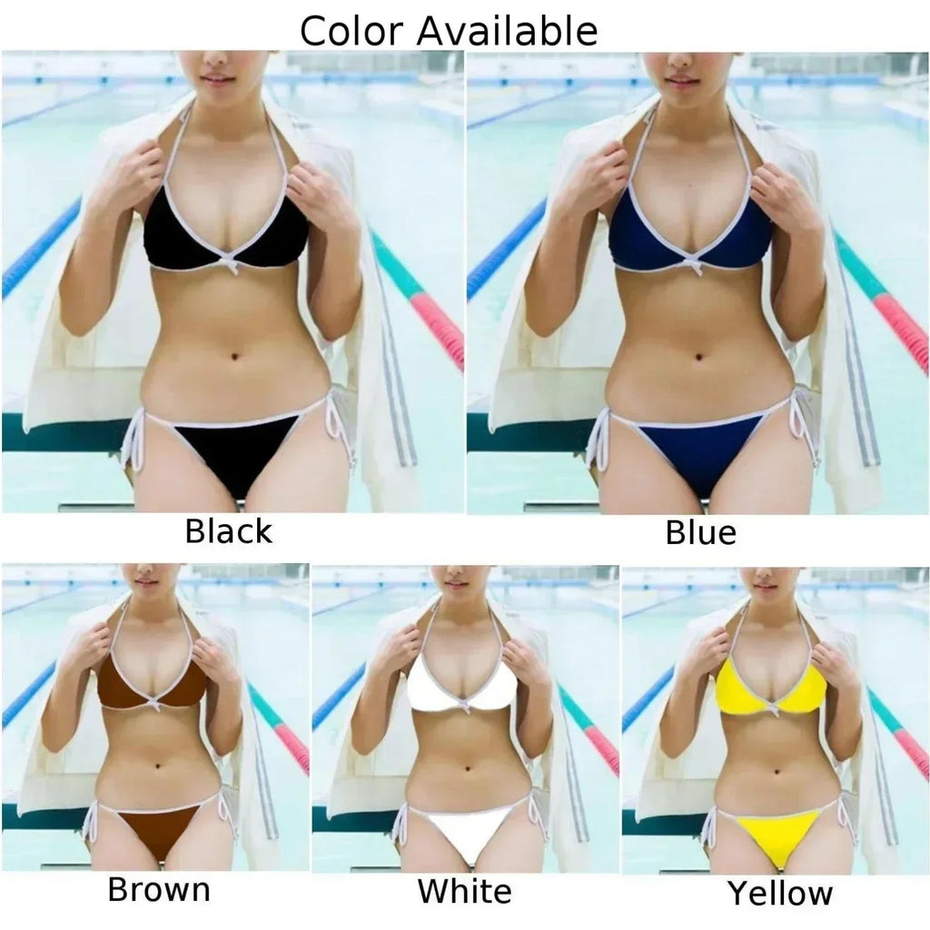 Bikini Femme Tanga Bandage Brésilien — Col V Dos Nu, Maillot de Bain Tendance