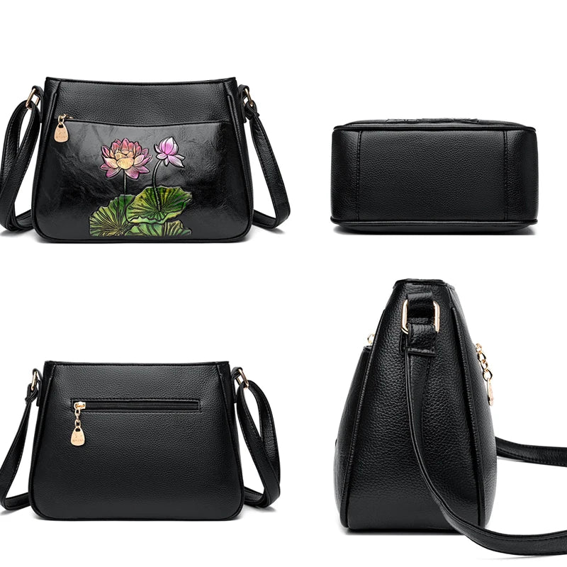Sac À Main Femme Luxe Cuir Souple — Bandoulière Épaule, Messenger Bag 2025