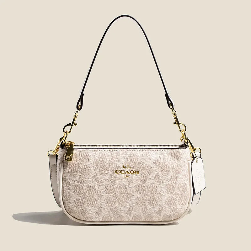 Sac le plus vendu rétro avec logo GGAQN de style classique, sac à bandoulière polyvalent et élégant. Taille : 22*7*1