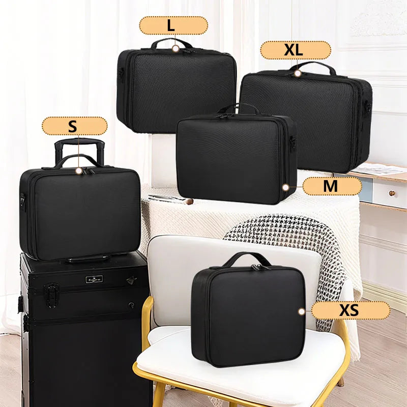 Trousse Maquillage Oxford Grande Capacité Femme — Voyage Waterproof Professionnelle