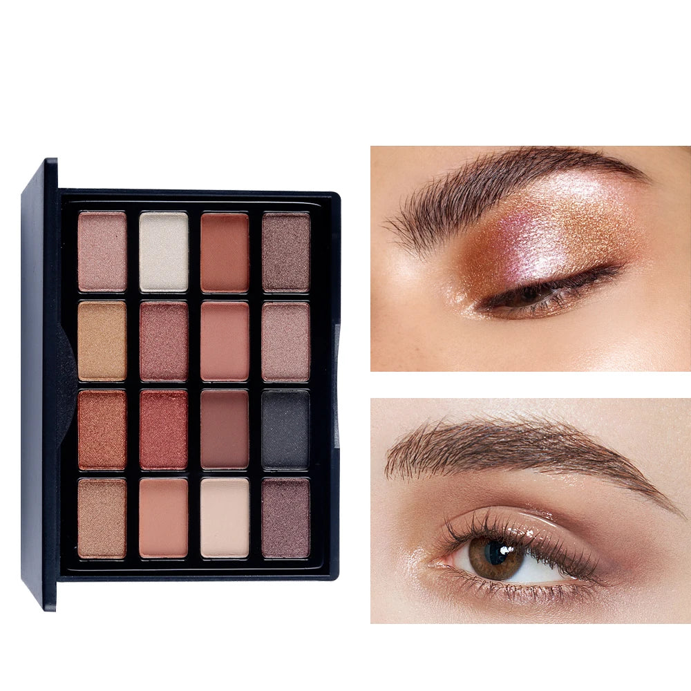 Kit Maquillage Yeux POPFEEL — Palette Fard à Paupières, Mascara, Eyeliner