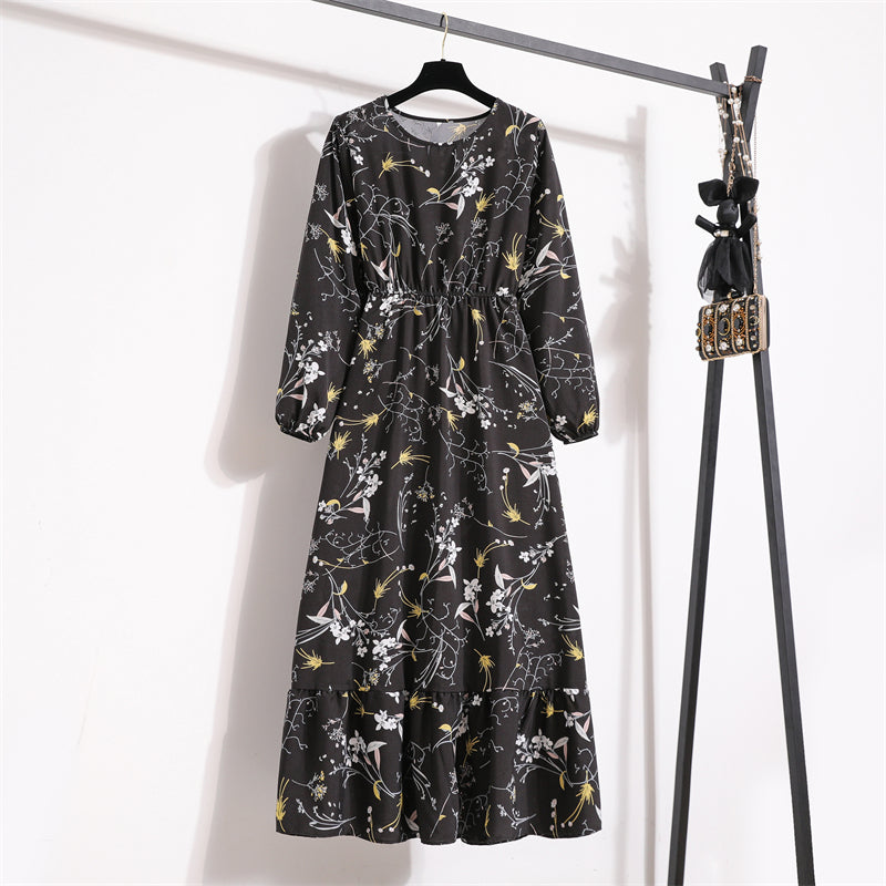 Robe Maxi Femme Été — Imprimé Floral Manches Longues Plage & Soirée