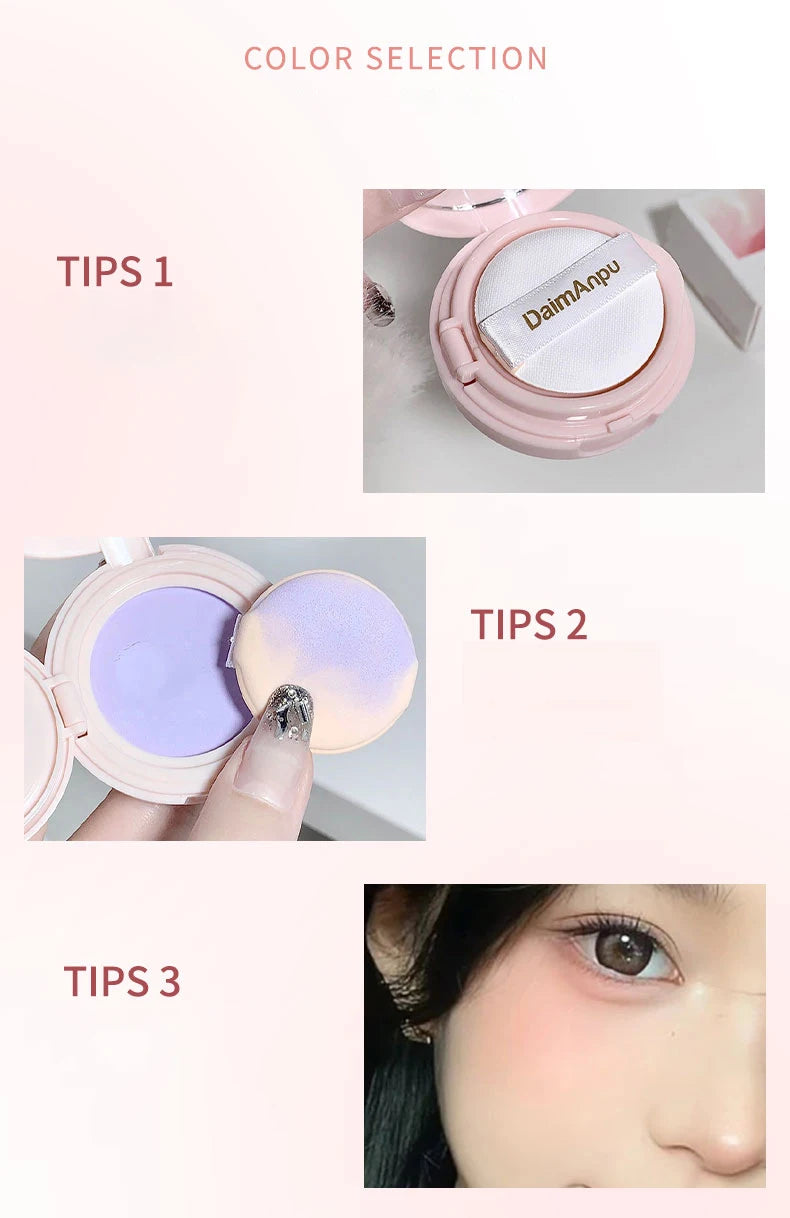 Blush Mousse Rose Fille Palette 4 Couleurs Mat & Pêche — Contouring Visage