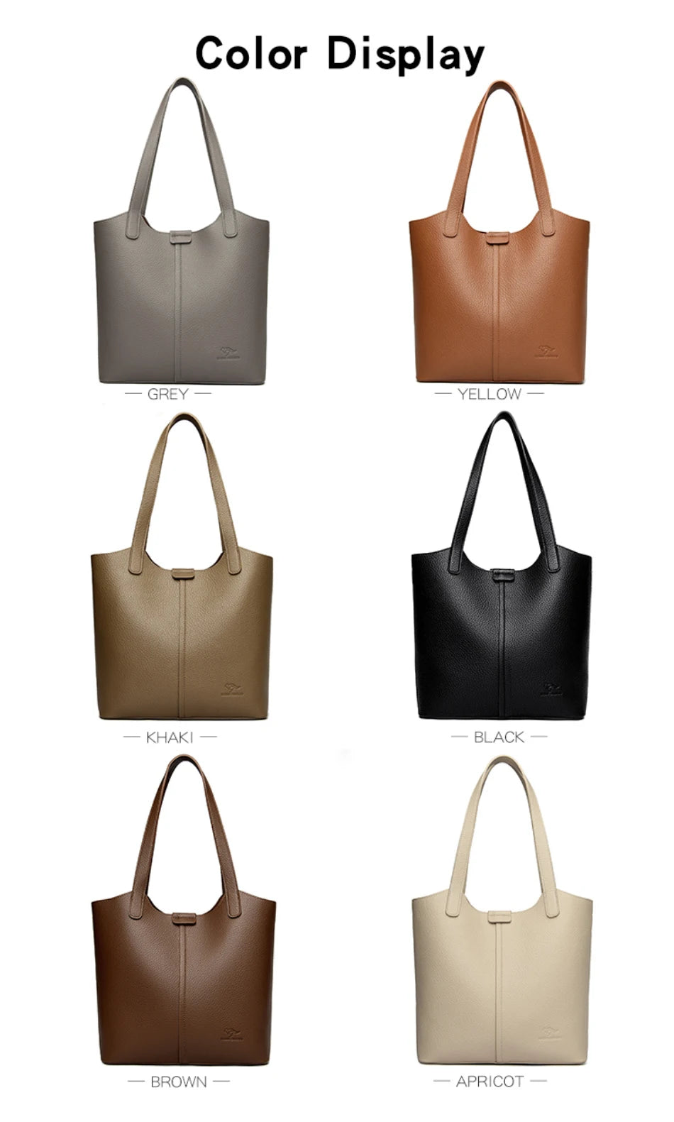 Sac À Main Femme PU Cuir Carré — Grand Tote Épaule, Bandoulière Fashion